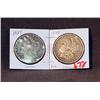 Image 1 : SILVER DOLLARS 1878 & 1884 -- 2X THE MONEY