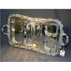 SILVERPLATED WELL & TREE PLATTER