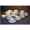 Image 1 : TRAY LOT FANCY LIMOGES CUPS & SAUCERS
