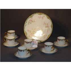 SET 6 CLEVELAND CHINE DEMITASSE CUPS