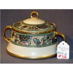 HAND PAINTED NIPPON COVERED POWDER JAR