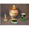 Image 1 : TRAY LOT ORIENTAL VASE, CUT OVERLAY VASE, ETC