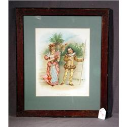 FRAMED BRUNDAGE PRINT "OLIVIA & MALVOLIA"