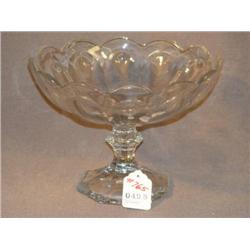 HEISEY GLASS COMPOTE 7" HIGH