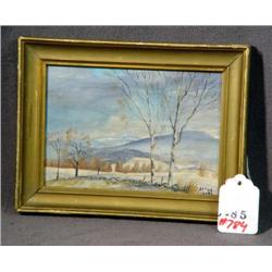 O/B WINTER LANDSCAPE S/ ARTHUR JONES