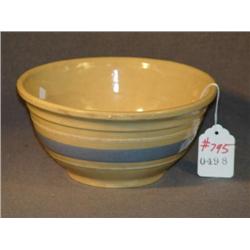 YELLOW WARE MIXING BOWL 8"X4"