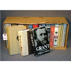 BOX LOT CIVIL WAR BOOKS INCL "SHERATON'S MEMOIRS,"