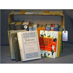 BOX LOT OF BOOKS INCL LINDBURGH'S "THE SPIRIT OF S