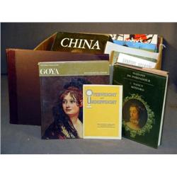 BOX LOT BOOKS INCL ART