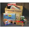 Image 1 : BOX LOT WITH CAMERA MAGAZINES, MINI AIRPLANES, ETC