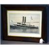 Image 1 : PACKET BOAT CORNELL & RR BRIDGE FRAMED PHOTO