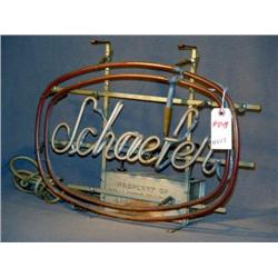 EARLY SCHAEFER NEON BEER SIGN