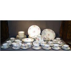 70 PC POLISH JANOLINA FLORAL DECORATED TEA SET