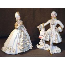 FLORENCE CERAMICS SEMI-PORCELAIN MAN & WOMAN