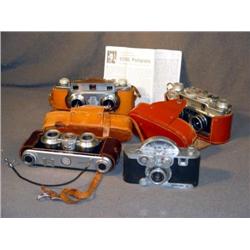 TRAY LOT 5 CAMERAS INCL STEREO