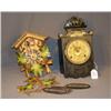 Image 1 : CUCKOO CLOCK & EBONIZED VICTORIAN WALL CLOCK