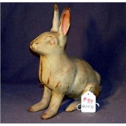 CAST IRON RABBIT STILL BANK