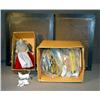 Image 1 : BX LOT STAMPS, FRAMES, FIGURINES & DOLL