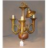 Image 1 : BRASS POST HORN CHANDELIER
