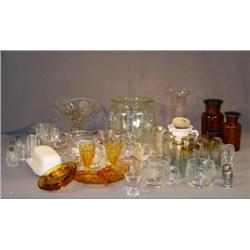BX LOT GLASS INCL SILVER DEPOSIT