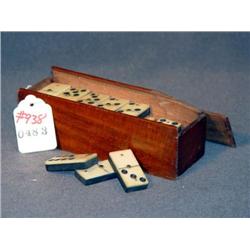 SET OF IVORY FACED DOMINOES