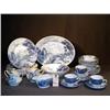 Image 1 : 38 PCS BLUE BROOK CHINA