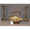 Image 1 : SHEFFIELD HANDLED BASKET W/ PR FANCY SILVERPLATED