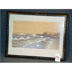 SEASCAPE W/C SIGNED JONES