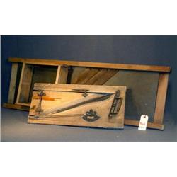 LOT OF 2 PRIMITIVE CABBAGE SLICERS