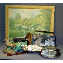 BX LOT W/ BB GUNS, TOY TYPEWRITER, ETC