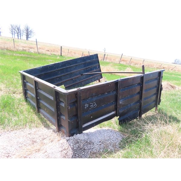 3 Sided Steel Stake Box 10'