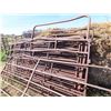 Image 2 : (21) 10' 6 Bar Metal Panels  , 1 has Walk 