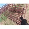 Image 1 : (7) 16' 6 Bar Metal Panels + (1) Gate 