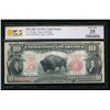 Image 1 : 1901 $10 Bison Legal Tender Note PCGS 25