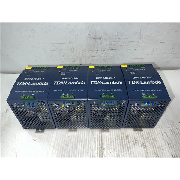 Lot of (4) TDK-Lambda #DPP240-24-1 Power Supplies