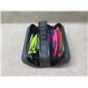 Image 23 : Multiple FCS Surfboard Fins Misc Sizes, Dakine & Sticky Bumps Leashes in Case