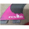 Image 8 : Multiple FCS Surfboard Fins Misc Sizes, Dakine & Sticky Bumps Leashes in Case