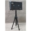 Image 1 : Roland Stereo E4M3296 Mobile Cube Amplifier on Tripod Stand