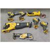 Image 1 : Multiple DeWalt Tools: DCD996 & DCF887 Drivers, DCG412 Grinder, DCS388 Saw, etc