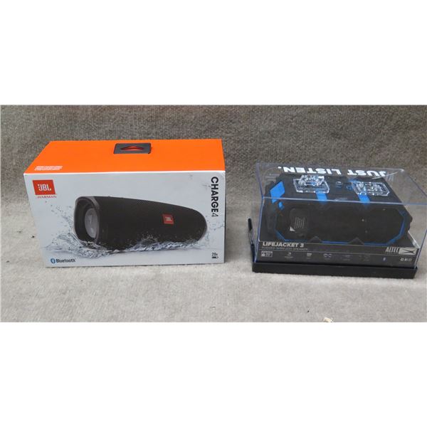 JBL Charge 4 & Altec LifeJacket 3 Bluetooth Speakers in Original Boxes