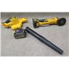 Image 1 : DeWalt DCE100 Cordless Blower & DCG412 Grinder w/ 2 Batteries