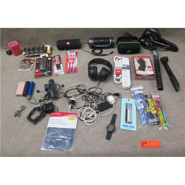 JBL Speakers, Batteries, Chargers, Surge Protectors, Headphones, etc