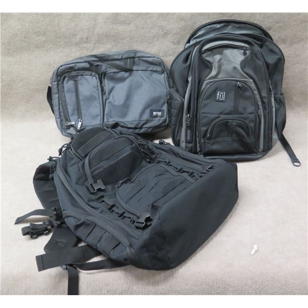 Qty 3 Backpacks & Duffle Bags: Ful, Solo New York & Highland Tactical
