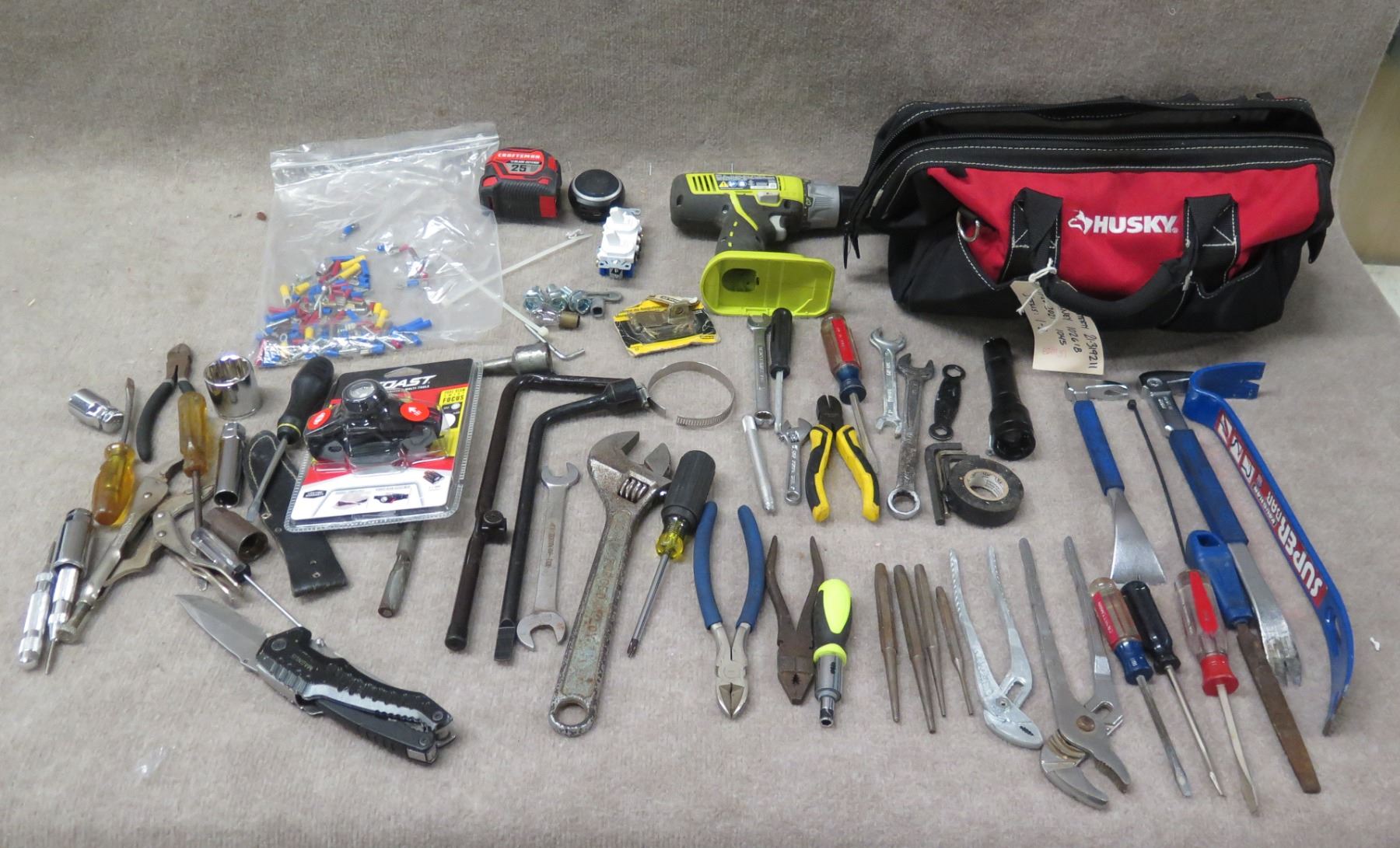 Multiple Hand Tools Multiple Hand Tools: Wrenches, Screwdrivers, Pliers, etc w/ Ryobi P271 ...