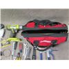 Image 3 : Multiple Hand Tools: Wrenches, Screwdrivers, Pliers, etc w/ Ryobi P271 Drill in Case