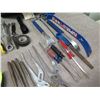 Image 6 : Multiple Hand Tools: Wrenches, Screwdrivers, Pliers, etc w/ Ryobi P271 Drill in Case