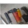 Image 12 : Multiple Hand Tools: Wrenches, Screwdrivers, Bolt Cutters, etc & Box Black Rope