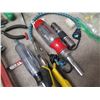 Image 9 : Multiple Hand Tools: Wrenches, Screwdrivers, Bolt Cutters, etc & Box Black Rope