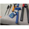 Image 5 : Multiple Hand Tools: Copper & Aluminum Snips, Fireside Friend Splitting Tool, Hammer, etc