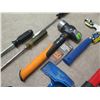 Image 9 : Multiple Hand Tools: Copper & Aluminum Snips, Fireside Friend Splitting Tool, Hammer, etc